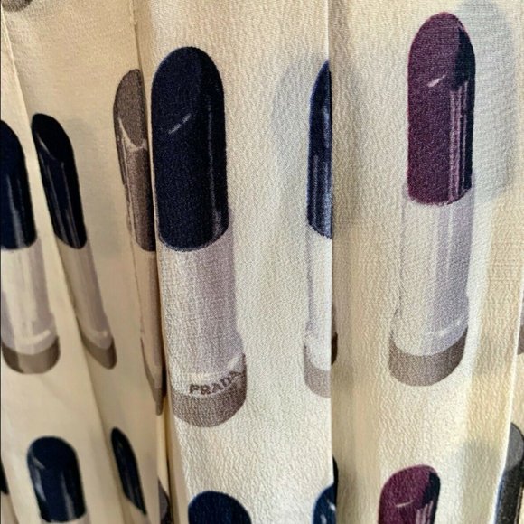 ICONIC VINTAGE PRADA LIPSTICK RUNWAY SKIRT RARE COLLECTIBLE 40 / 4 - Picture 11 of 13